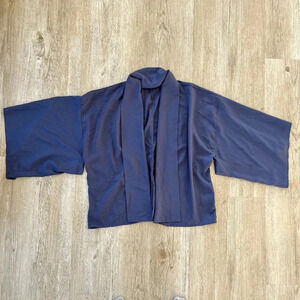 Womens Forever 21 Blue Open Front Cardigan Jacket - M